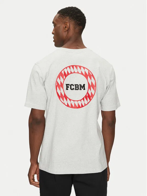 Футболка regular fit FC Bayern Adidas, серый — фото 3