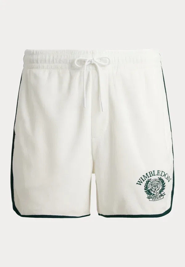 Шорты хлопковые Wimbledon 4.5-inch relaxed fit short Polo Ralph Lauren, White, белый — фото 4