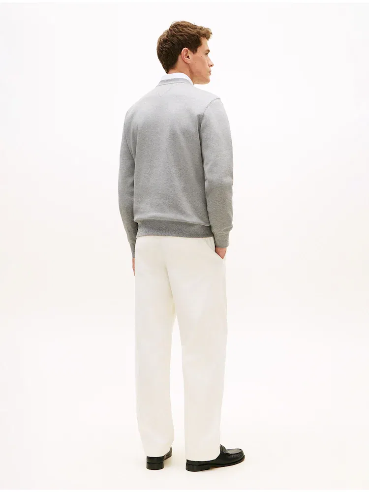 Футболка с длинным рукавом Essential Intechno Crew Neck TOMMY HILFIGER, Silver — фото 3