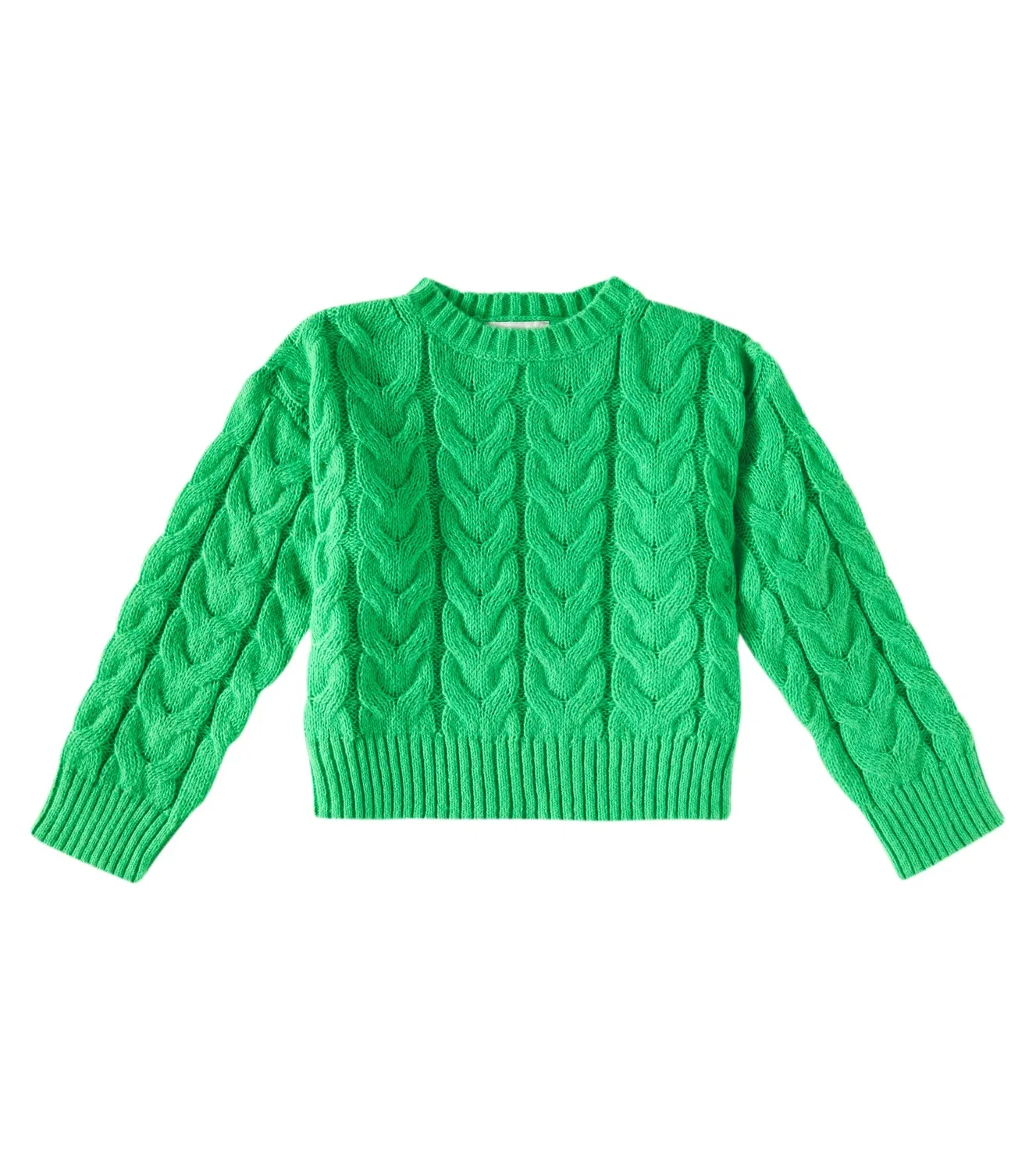 Свитер крупной вязки Stella Mccartney Kids, зеленый