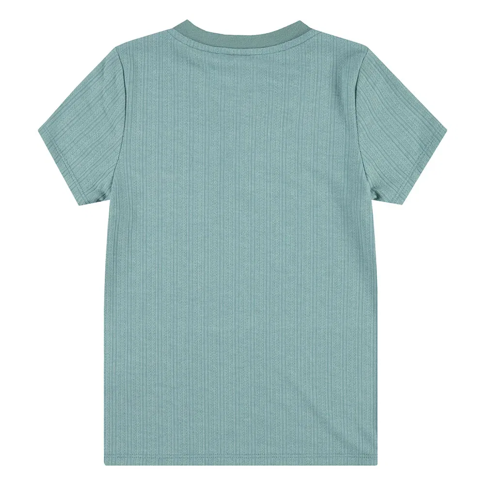 Детская футболка для девочек с коротким рукавом Rib Knit Levi's, Blue — фото 2