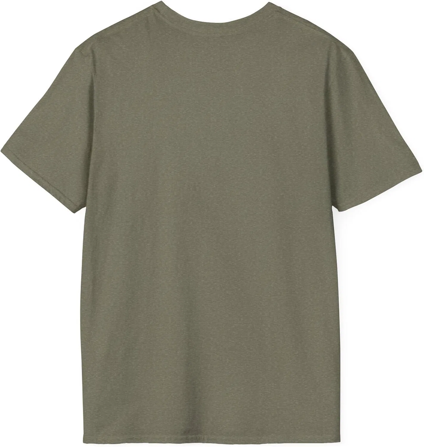 Унисекс футболка с праздничным принтом Gildan 64000, Heather Military Green — фото 2