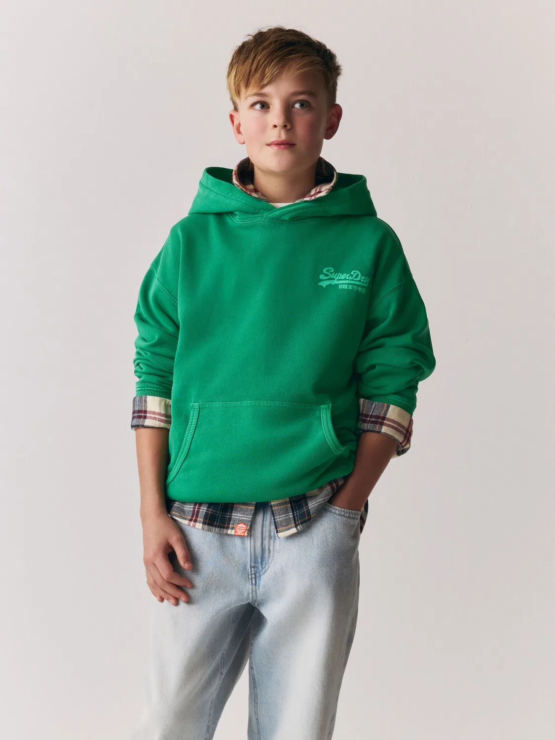 Худи с логотипом Superdry Bright Green — фото 2