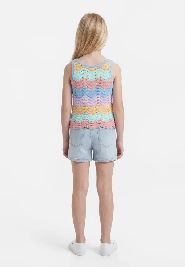 Топ хлопковый Colourful Stella Mccartney Kids, мультиколор — фото 2