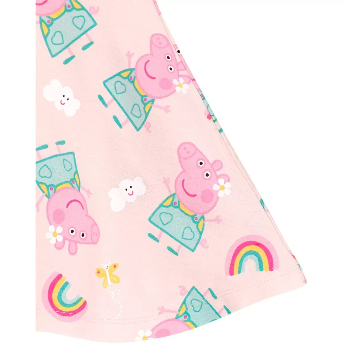 Детское платье для девочек с принтом Peppa Pig French Terry Dress, Peppa Pig, Pink — фото 4