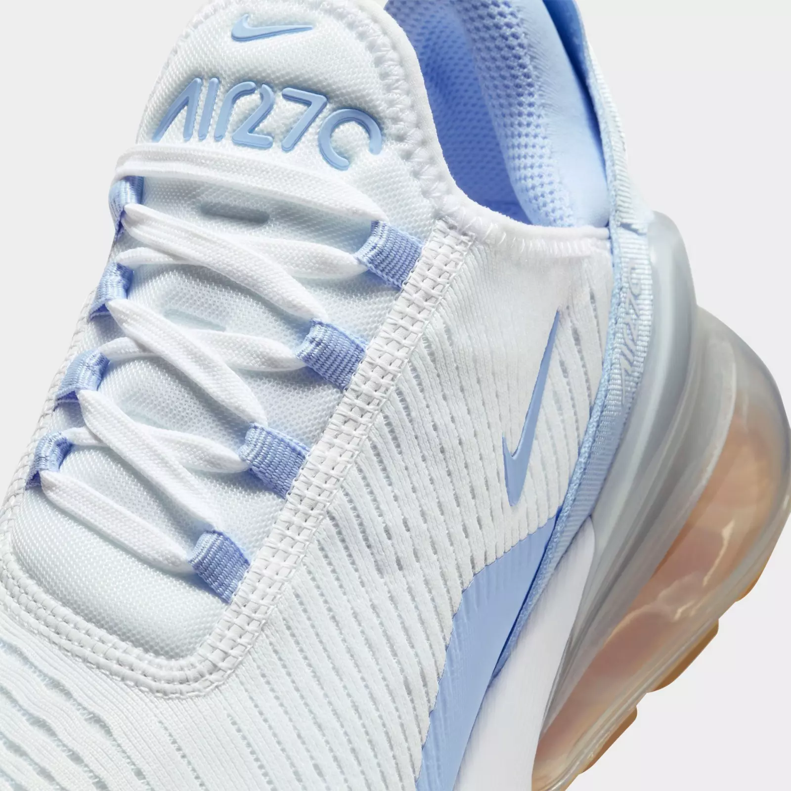 Кроссовки Women's Nike Air Max 270 Casual, белый/голубой — фото 3