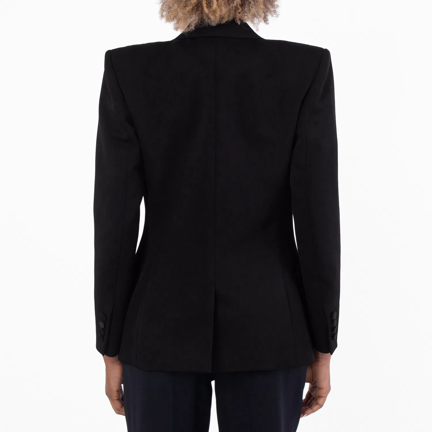 Жакет смокинг двубортный Saint Laurent, Black — фото 3