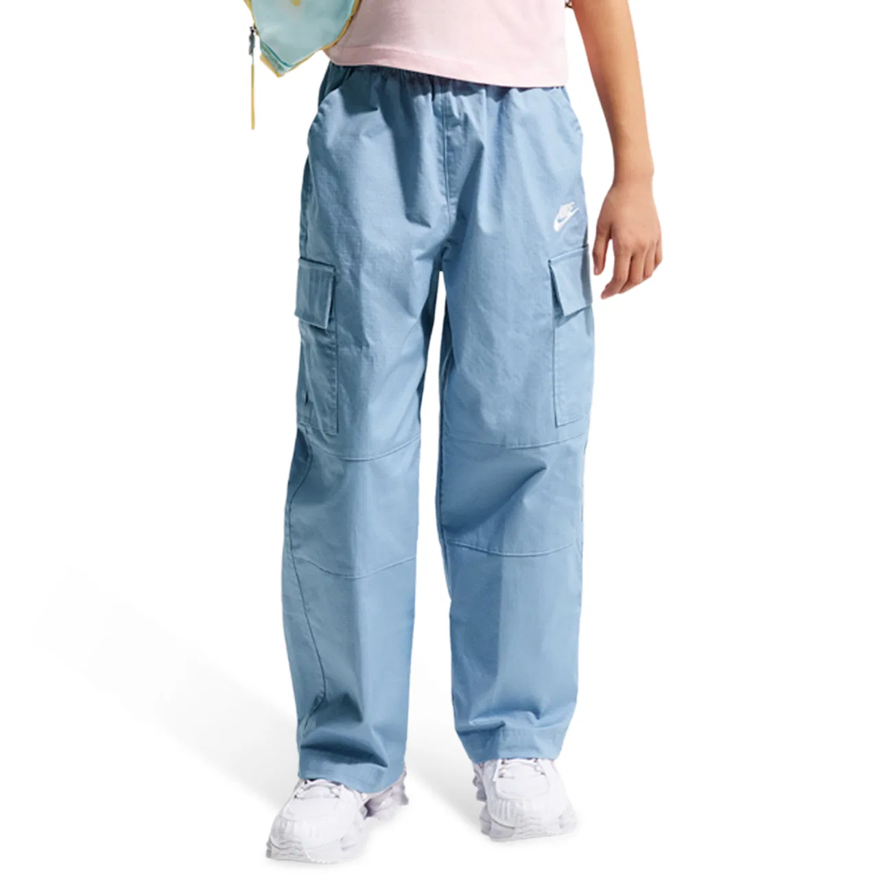 Брюки для мальчиков NSW Club Woven Cargo Nike, цвет Work Blue/White