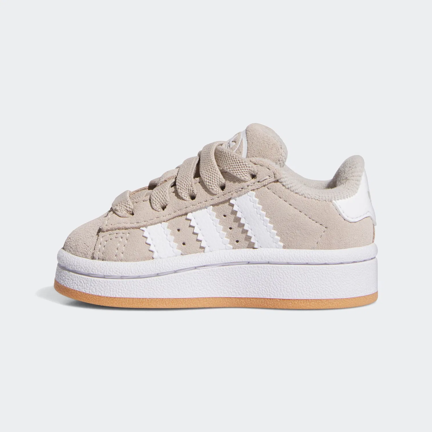 Детские кроссовки с тремя полосками Adidas Originals, Wonder Beige/White/Gum — фото 3