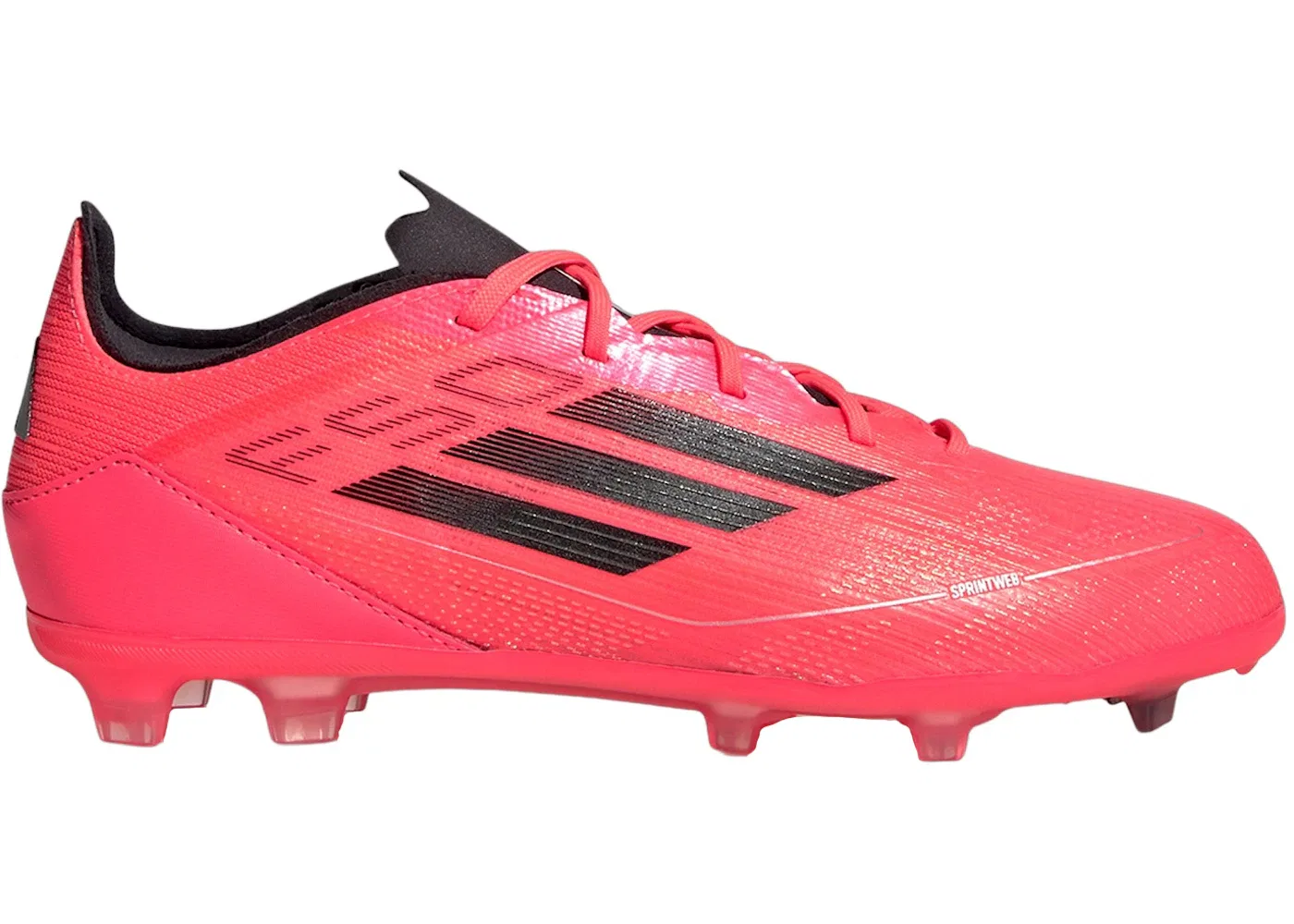 Детские бутсы для футбола с шипами FG Adidas F50 Pro FG, Turbo Aurora Black Platinum Metallic