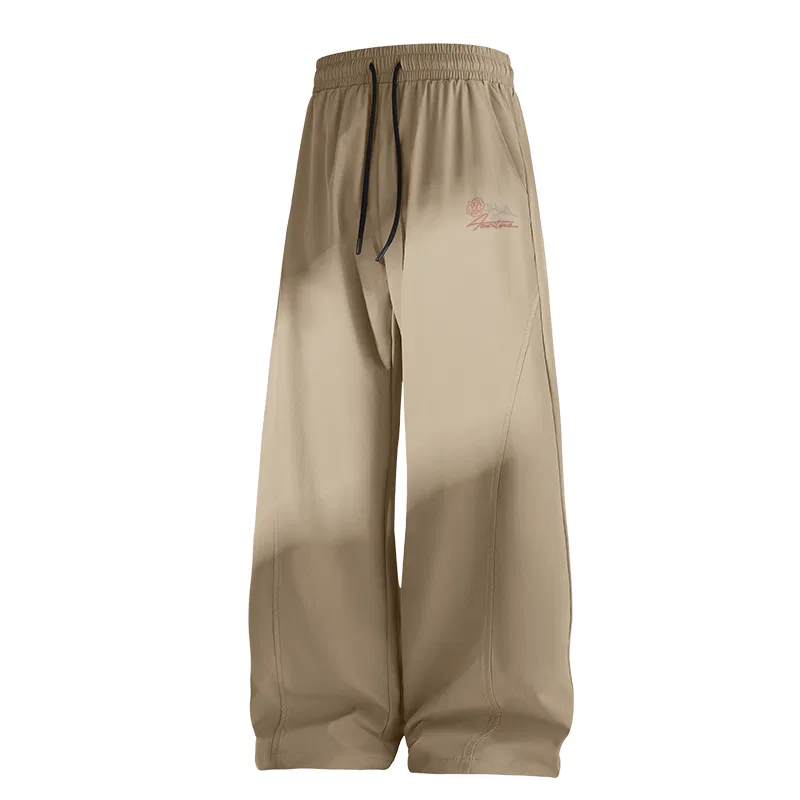 Детские повседневные брюки прямого кроя с микро-стрейч MINISO, Khaki