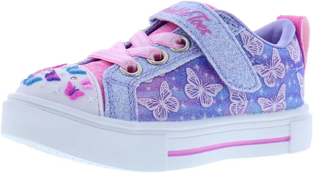 Детские кроссовки для девочек Twinkle Ombre Flutter Skechers, Lavender/Multicolored-Multi-Colored