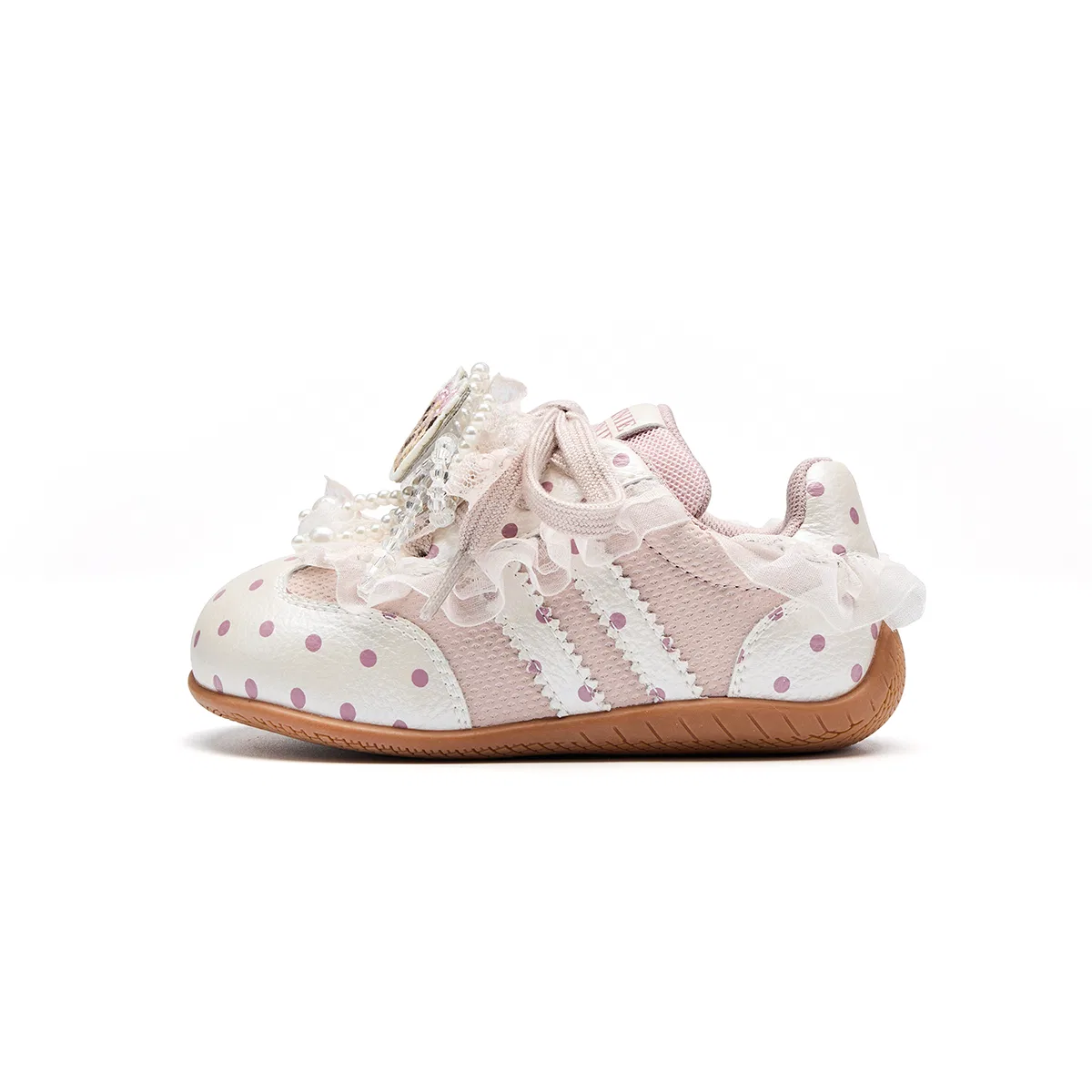 Детские повседневные кроссовки из экокожи Teenie Weenie, Light Pink