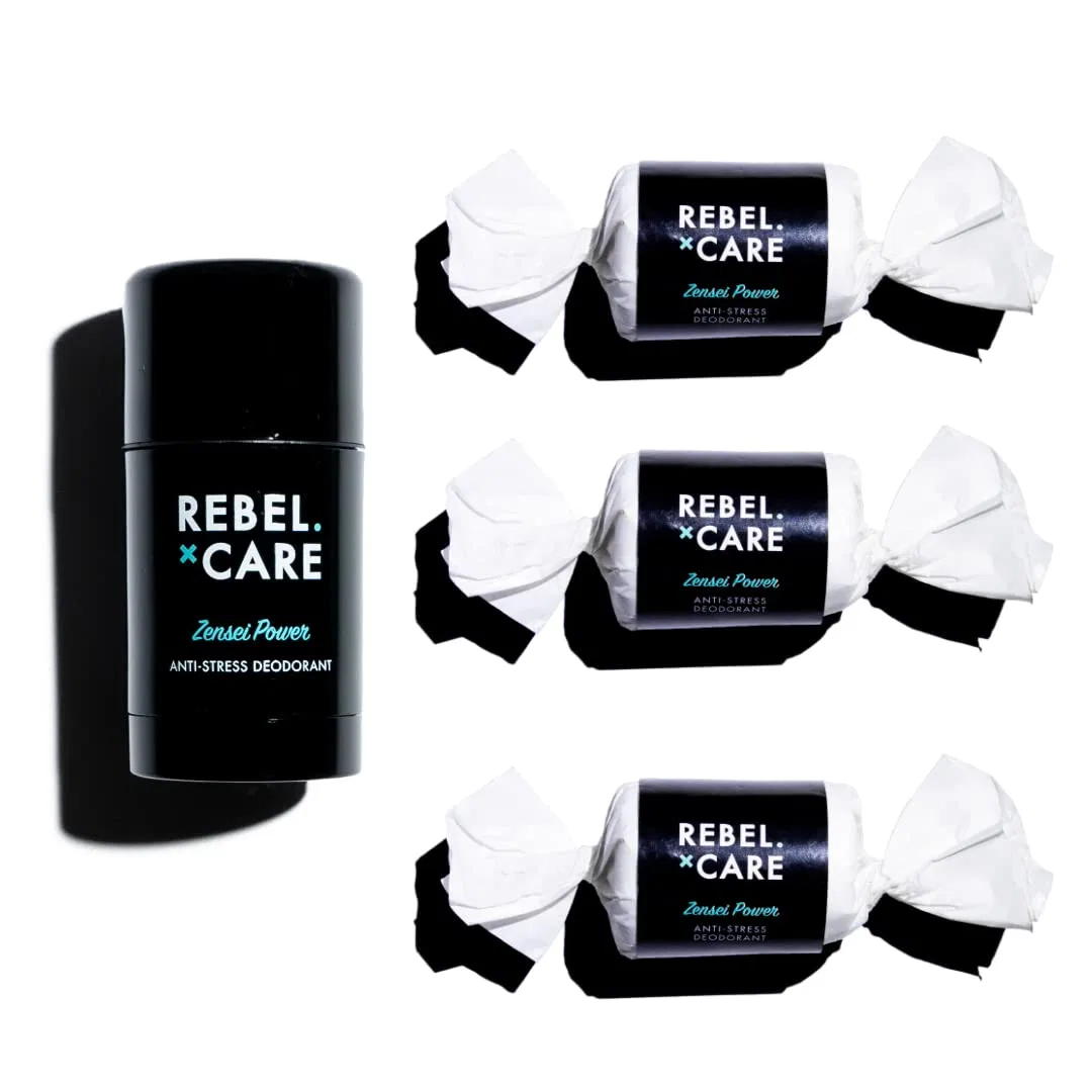 Дезодорант Power Deodorant 75ml + 3 Refills, Rebel Care, Vegetable Freshness of Sage Combined with Sweet Lemon Undertone
