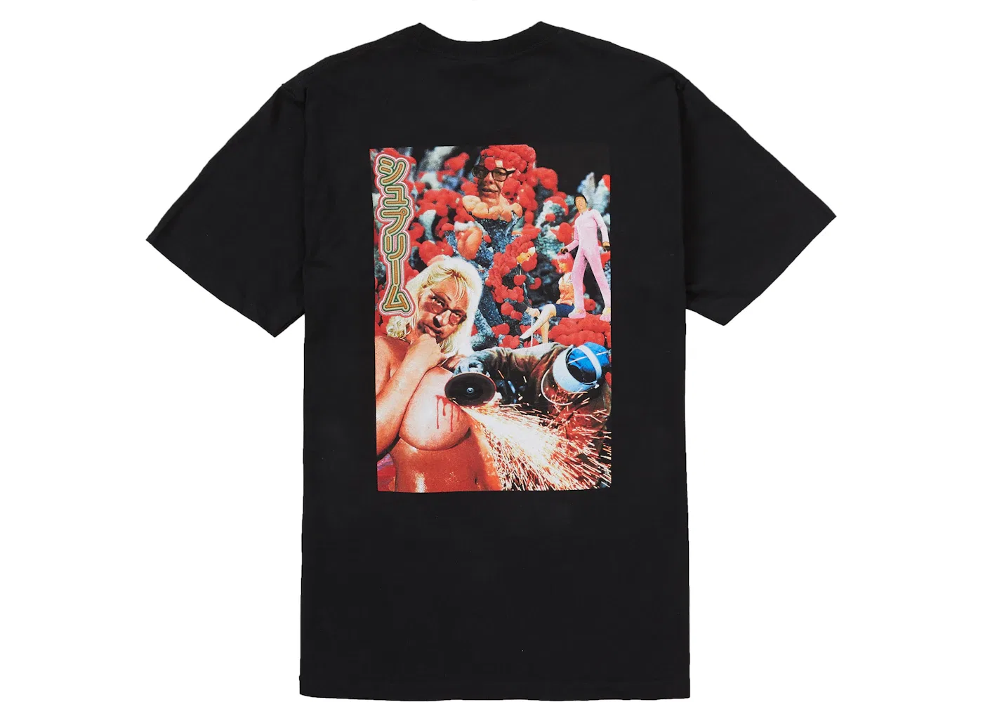 Мужская футболка с принтом Supreme Sekintani La Norihiro Boobies Tee, Black — фото 2