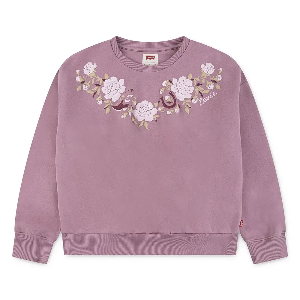 Свитшот Rose Front Tuck Crew Levi's, фиолетовый