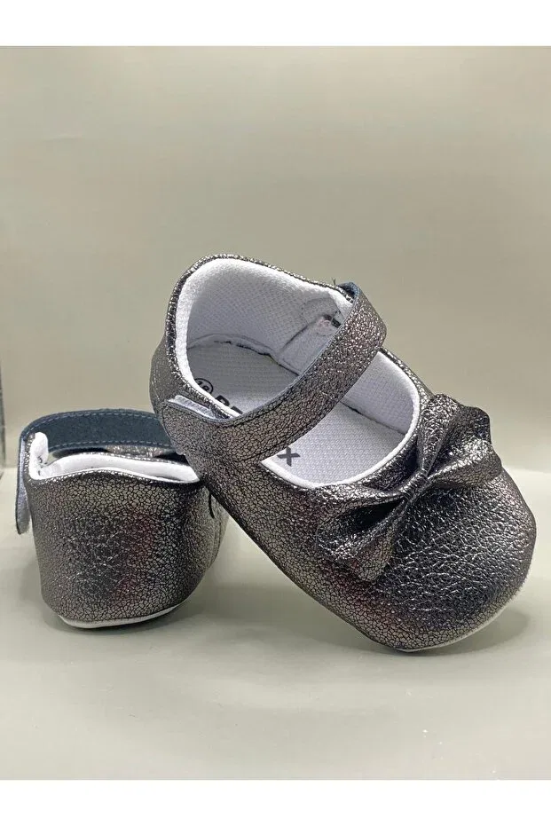 Детские балетки для девочек с блестками Bebluxbaby, Smoke Grey — фото 3