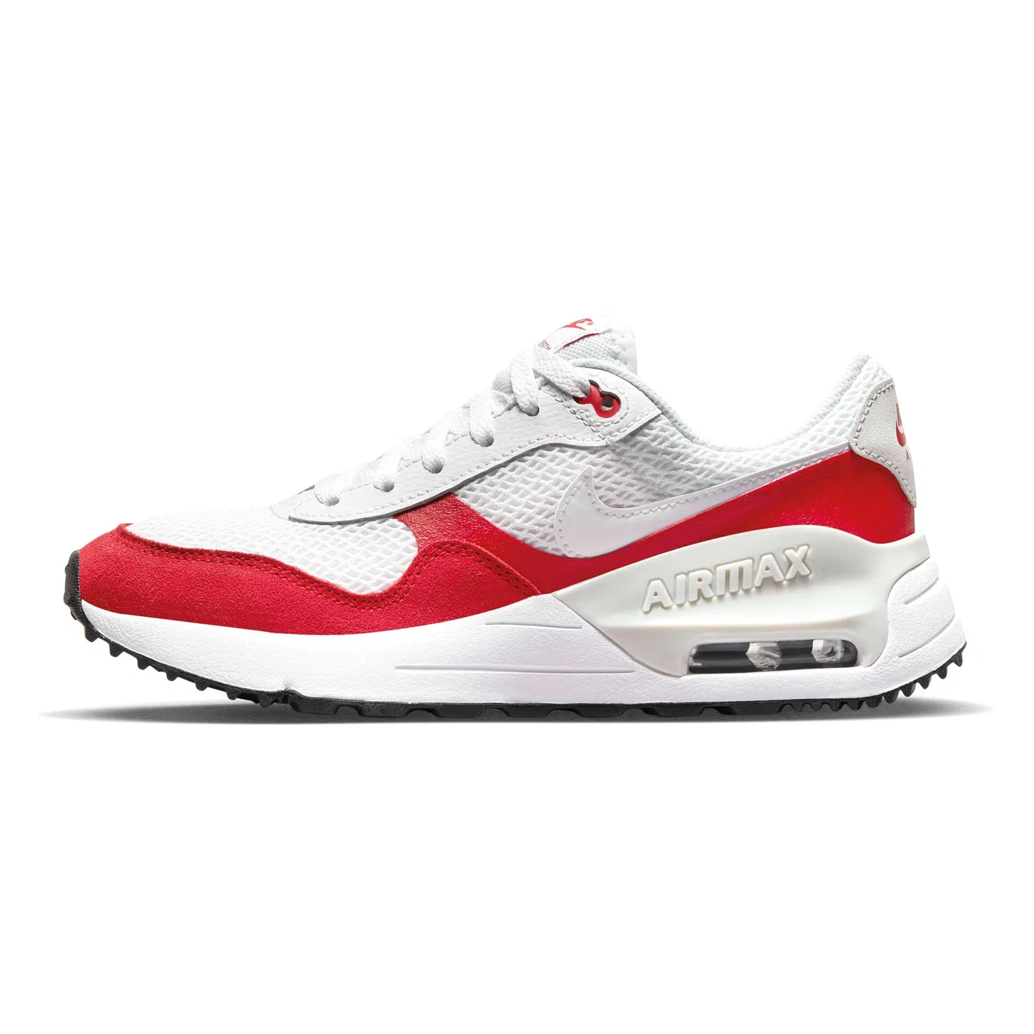 Детские кроссовки для мальчиков с амортизацией NIKE Air Max Systm NIKE, White University Red 108 — фото 3
