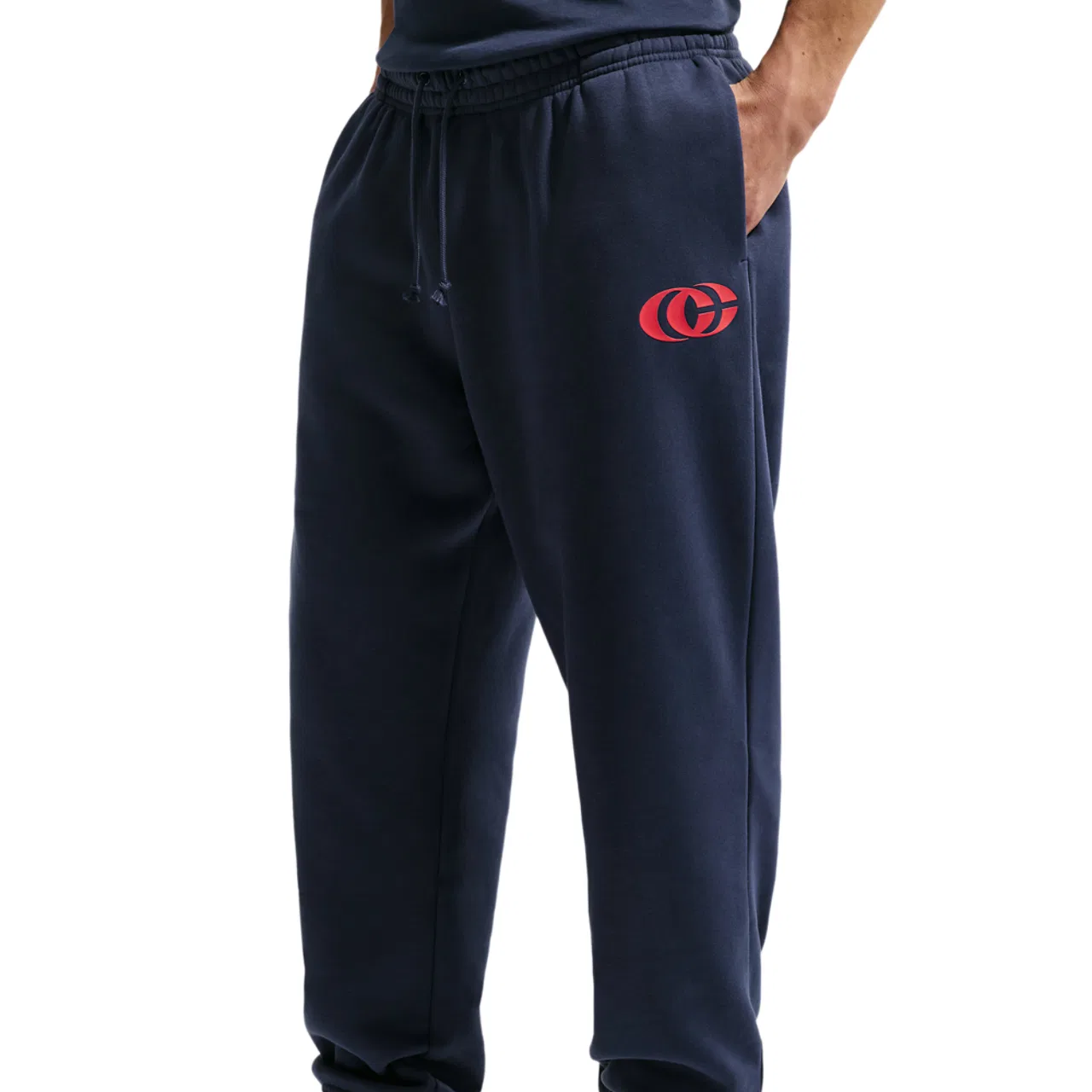 Женские брюки из флиса CC Essentials Fleece Pant Nike, цвет Midnight Navy/University Red/University Red