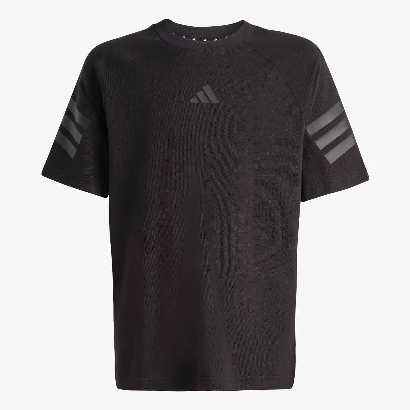 Футболка с принтом Future Icons 3 Stripes Adidas, черный