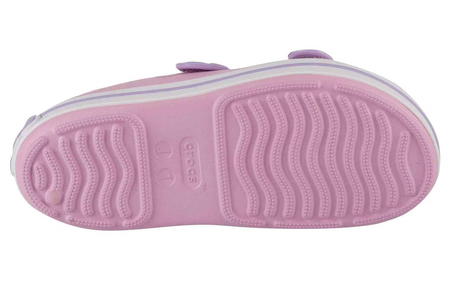 Детские сандалии с закрытым носком Crocband Cruiser Sandal K Crocs, Ballerina Lavender — фото 4