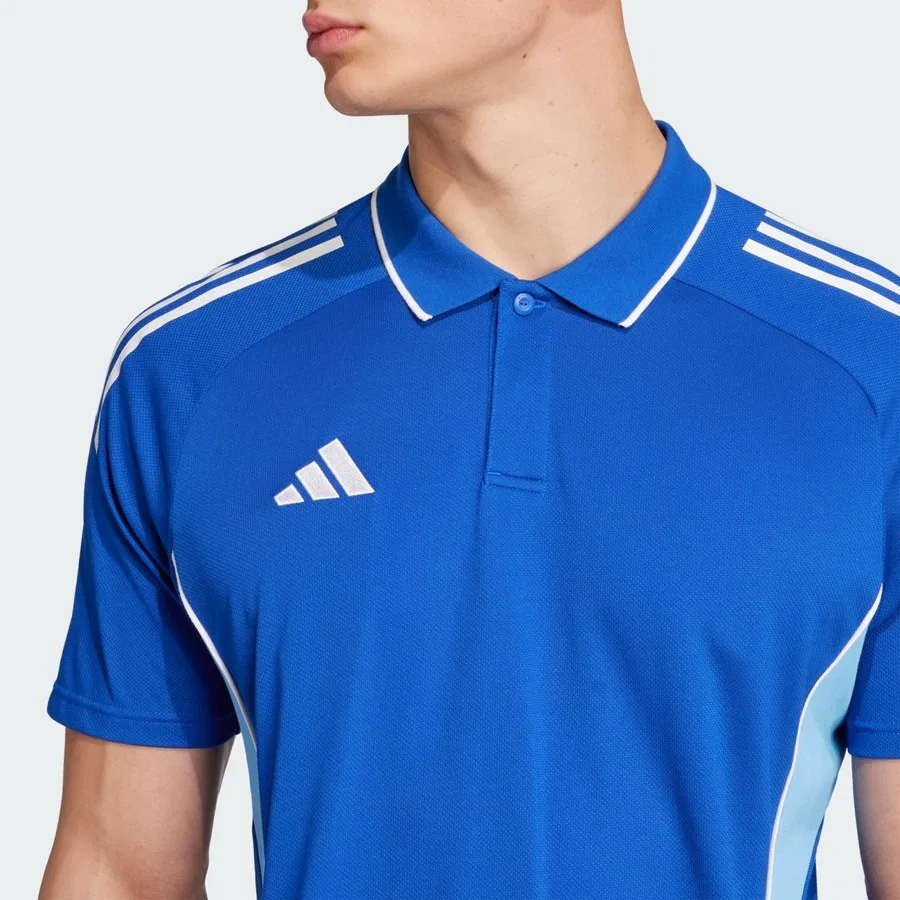 Поло из футера Tiro 25 Competition adidas Performance, Синий — фото 4