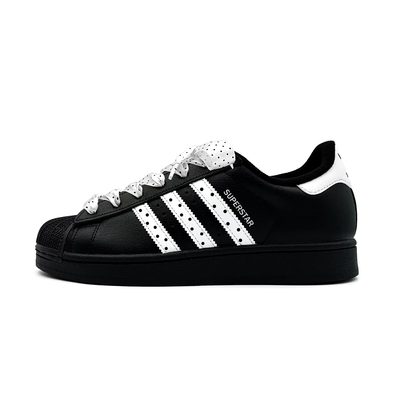 Детские кеды для скейтбординга с низким верхом Superstar 2 Adidas Originals, Black White — фото 3