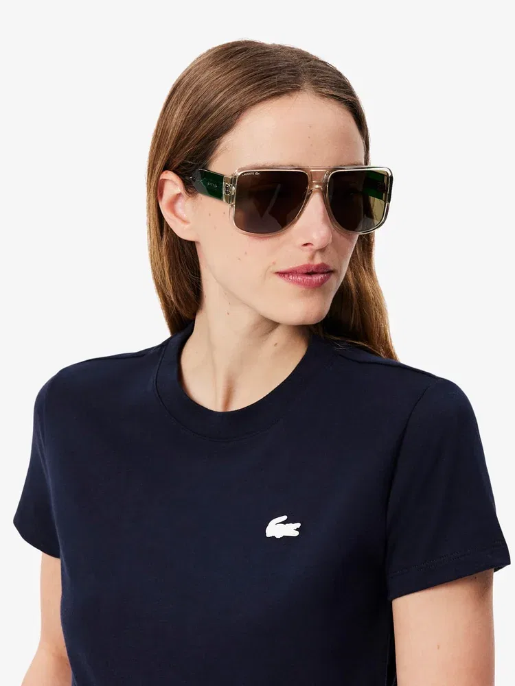 Футболка LACOSTE тренировочная с длинным рукавом, Navy — фото 2