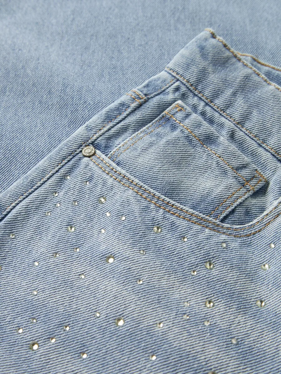 Джинсы NAME IT Wide leg Jeans 'NKFBella' светло-голубого цвета — фото 4