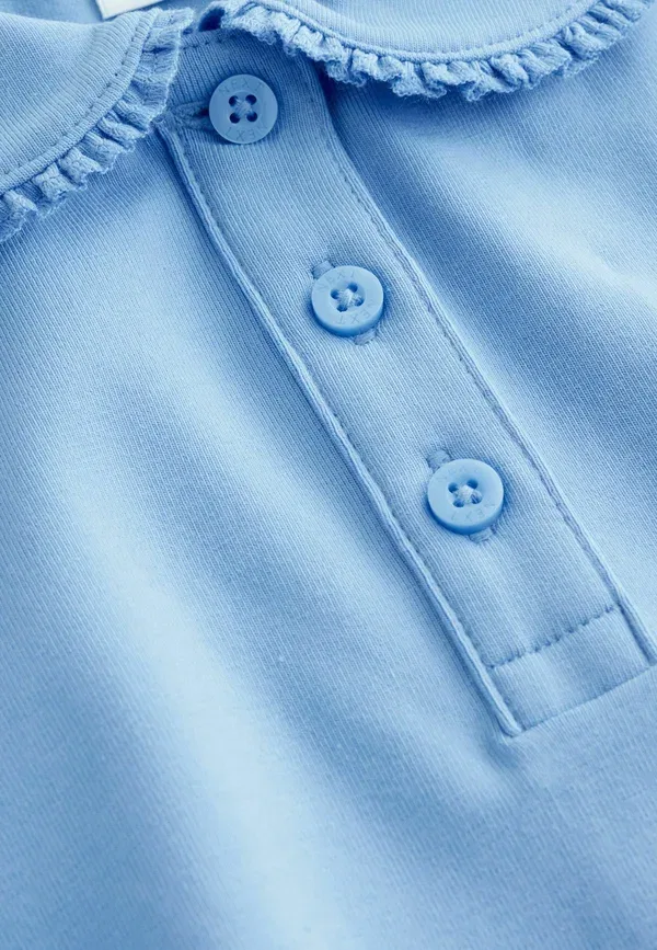 Комплект из 2 поло с бордюром, Next, Light Blue, светло-голубой — фото 3