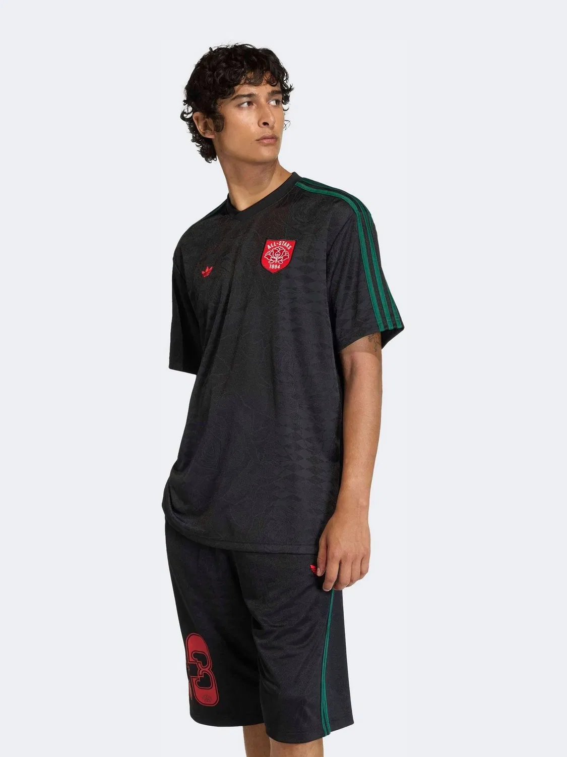 Футболка с принтом Black Rose, adidas Originals, черный