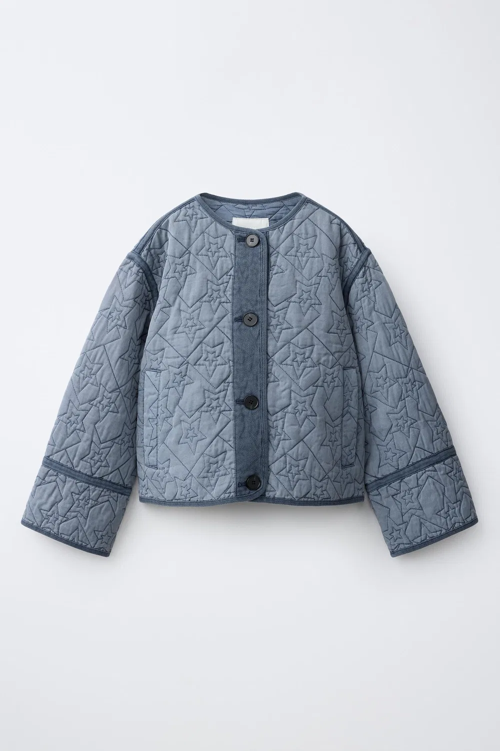 Куртка с принтом звезд ZARA, Bluish