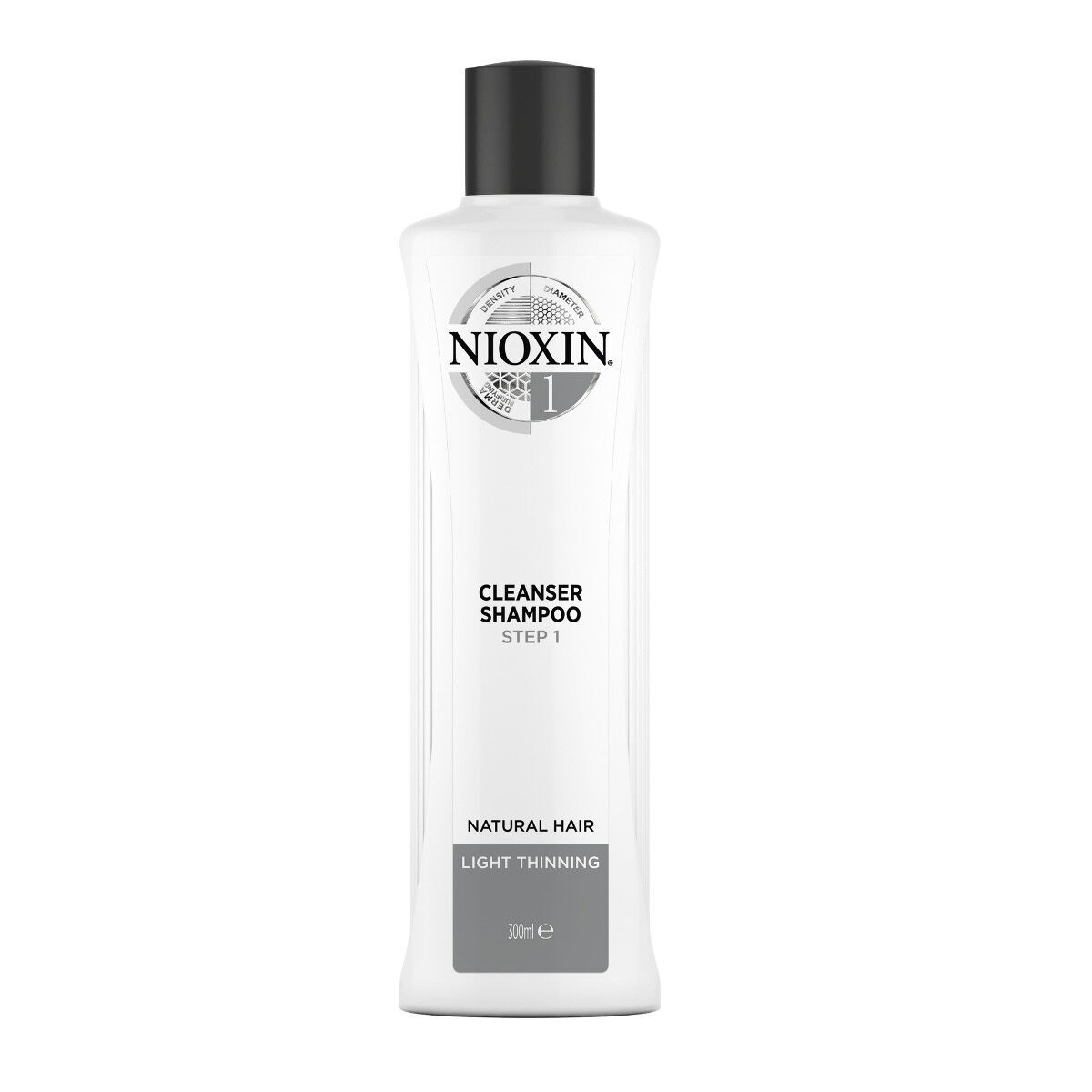 

Nioxin System 1 шампунь против выпадения волос для натуральных и слегка редеющих волос, 300 мл