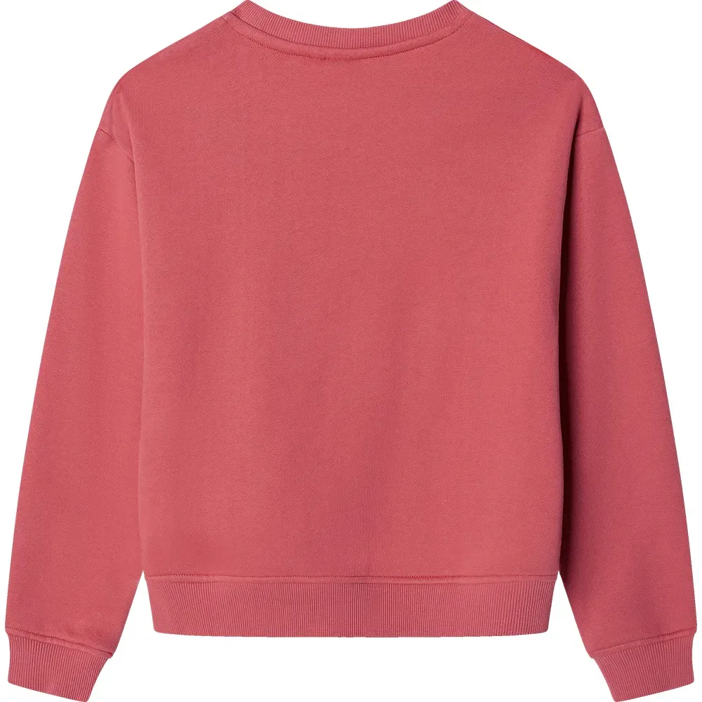 Детский свитшот для девочек с принтом Penelope Pepe jeans, Pink — фото 2