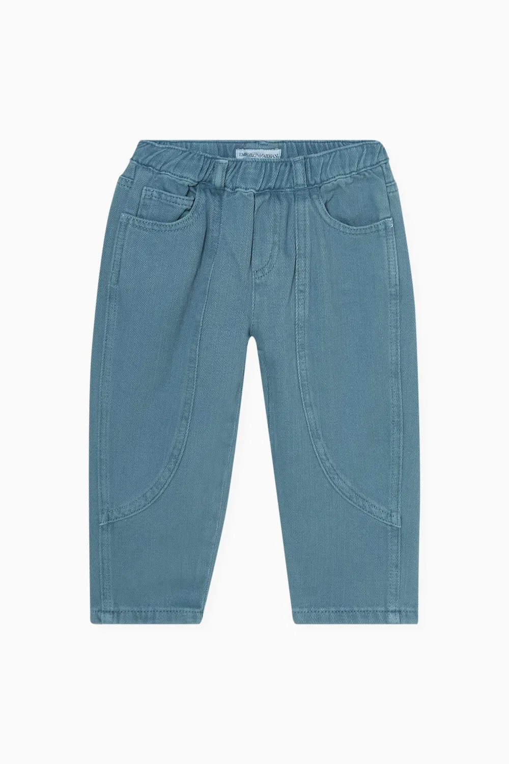 Джинсы с передней строчкой Emporio Armani, синий