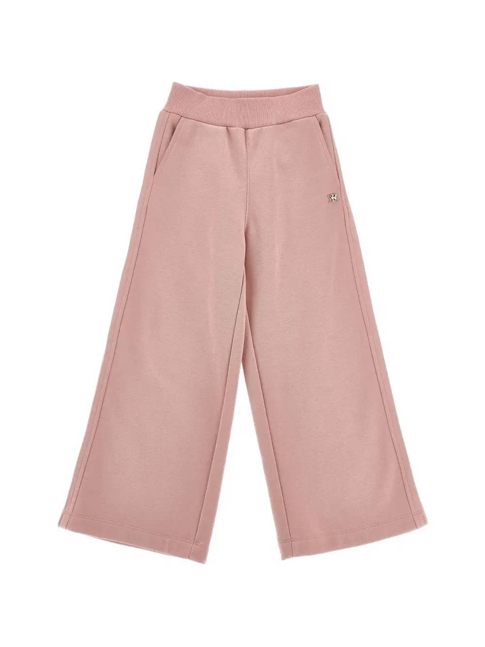 Спортивные брюки широкого кроя с логотипом Ermanno Scervino Junior, розовый