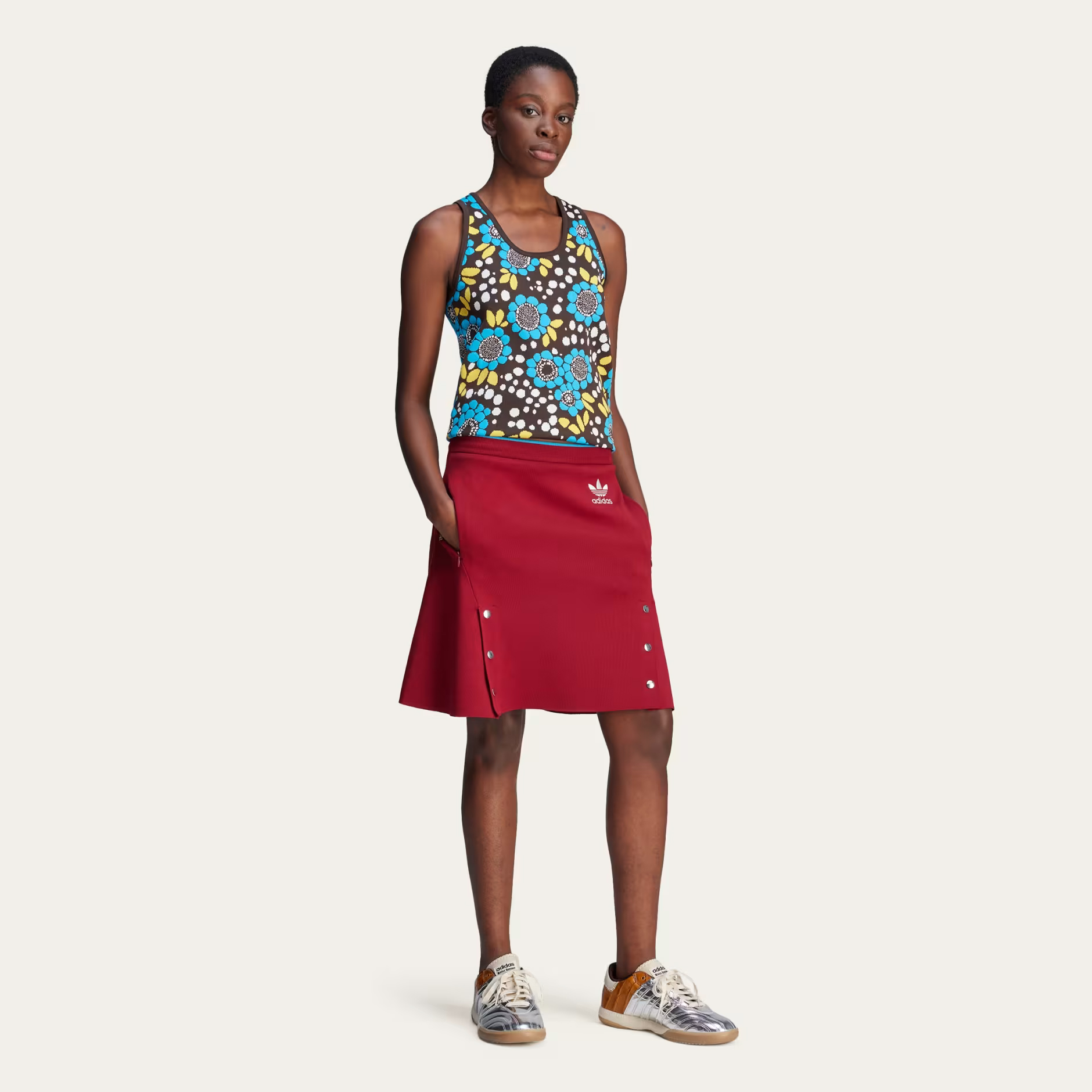 Жилет Adidas x Wales Bonner Knit Floral, разноцветный — фото 4