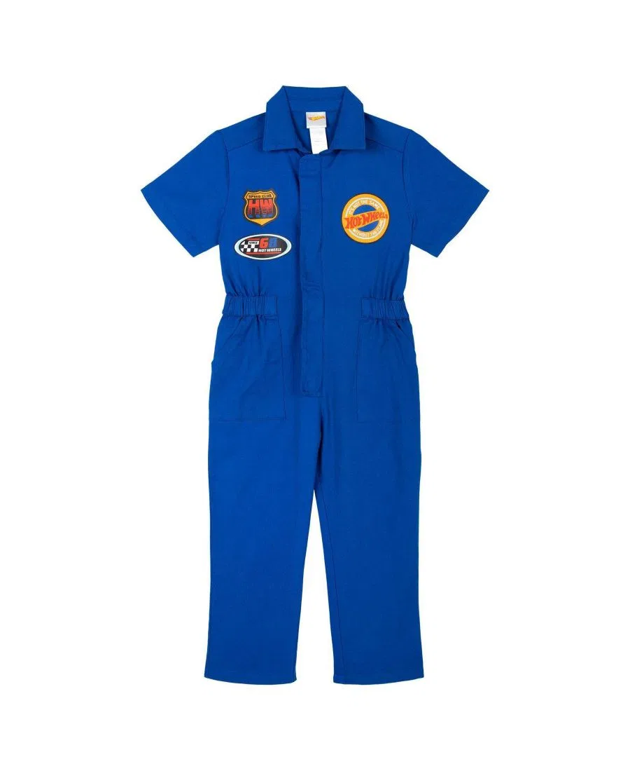 Детский комбинезон Hot Wheels с принтом, Racing Blue