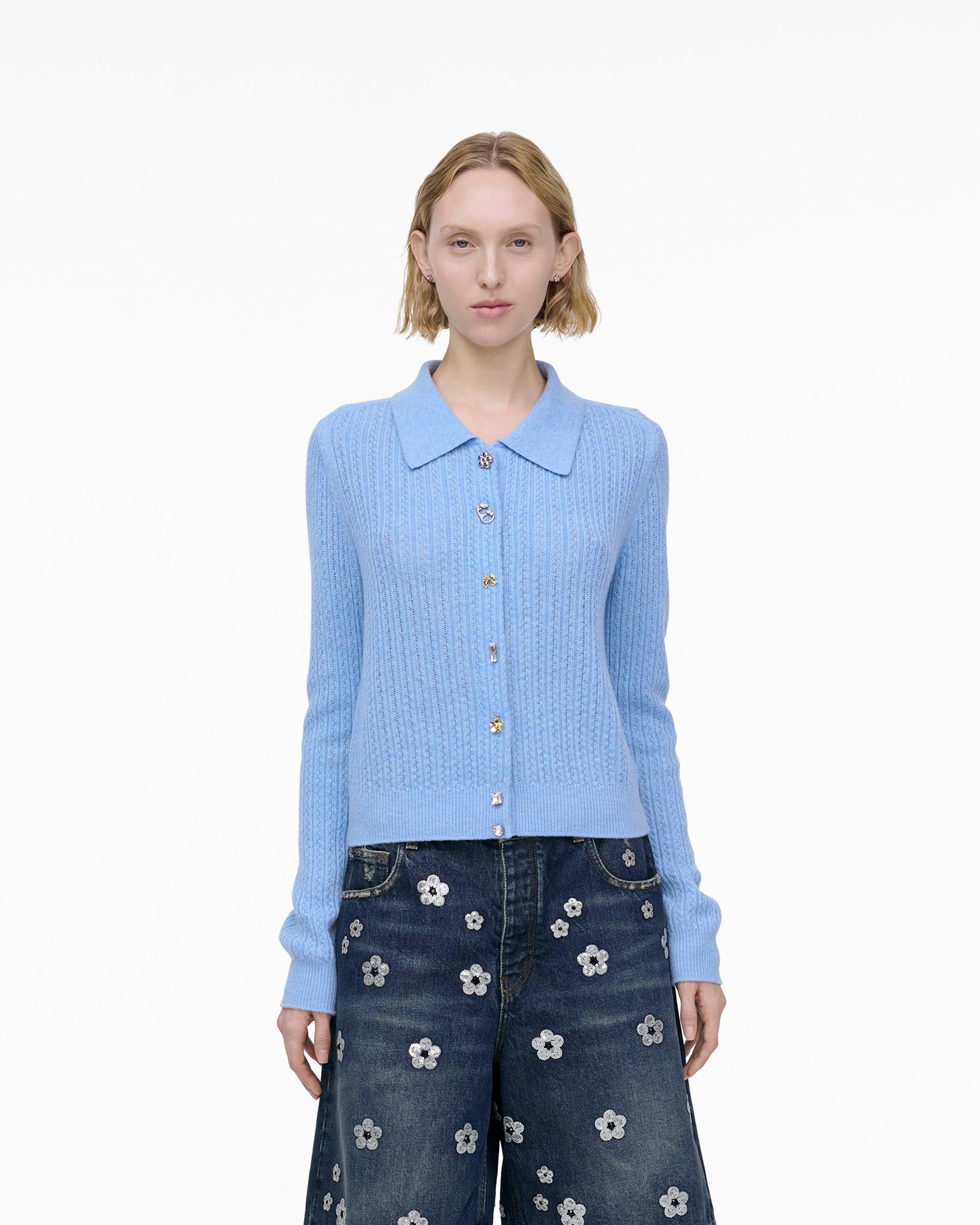 

Кардиган с подвесками в виде косичек Marc Jacobs, цвет Sky Blue