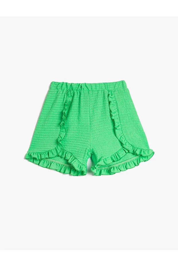 Детские шорты для девочек с рюшами Koton, Green