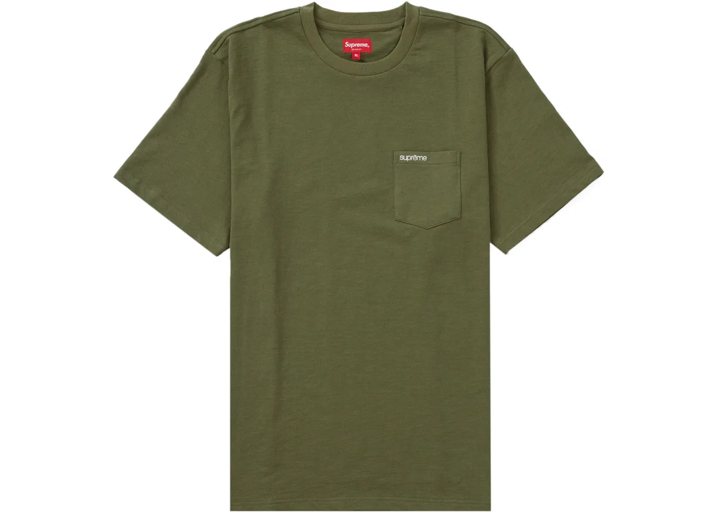 Мужская футболка Supreme S/S Pocket Tee (FW22), Olive
