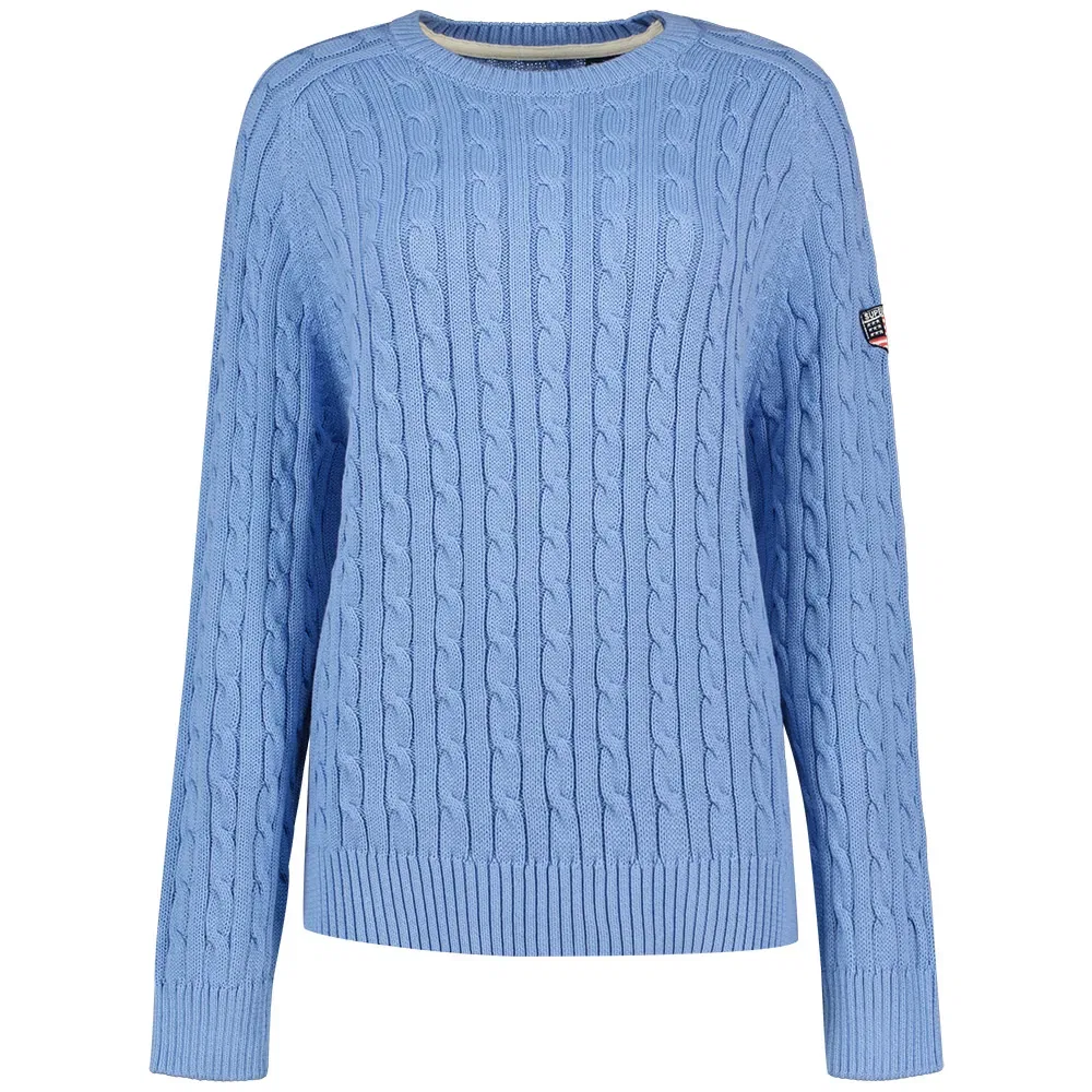 Свитер Slouchy Cable Superdry, синий