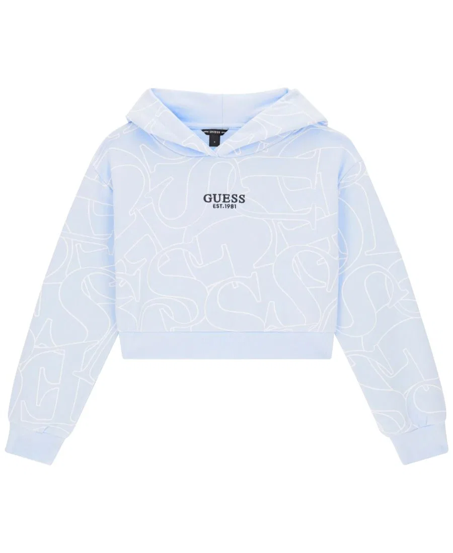 Худи с принтом и вышивкой GUESS, Blue
