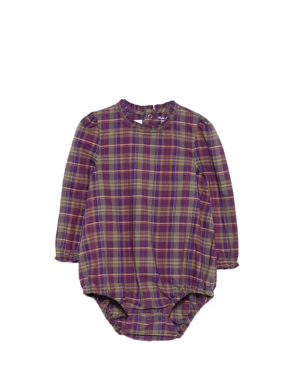 Набор: вельветовый сарафан с мишкой POLO RALPH LAUREN KIDS, фиолетовый — фото 3
