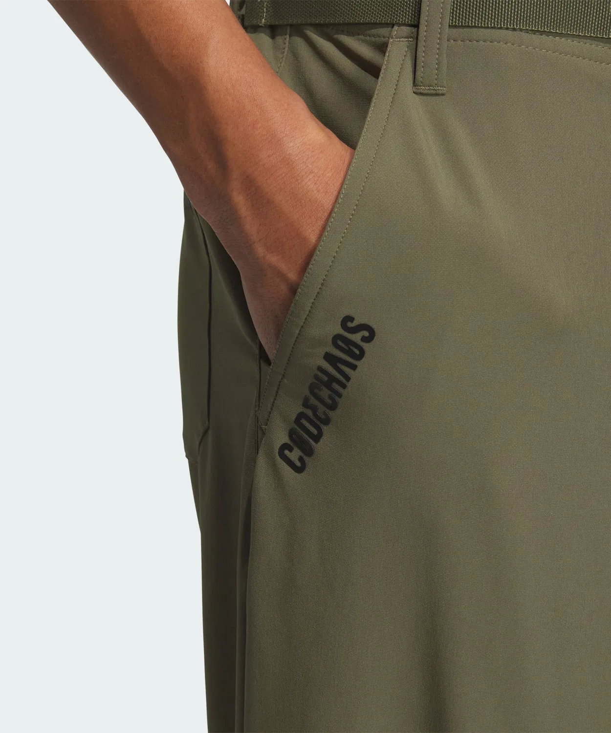 Мужские классические брюки свободного кроя с пуговицами Adidas Golf, Green — фото 4