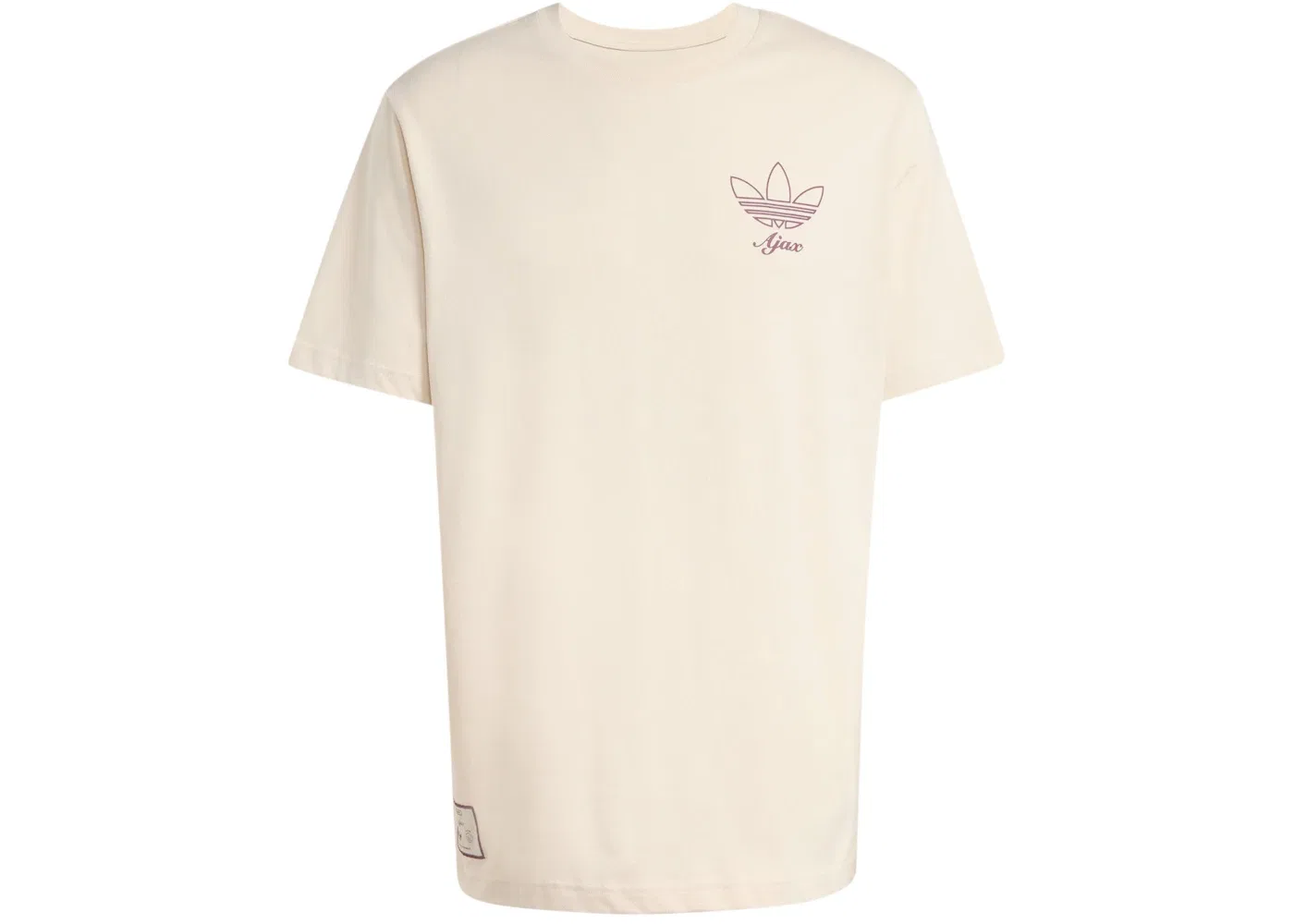 Мужская футболка с принтом Ajax Amsterdam Terrace Icons Graphic Adidas, Halo Ivory