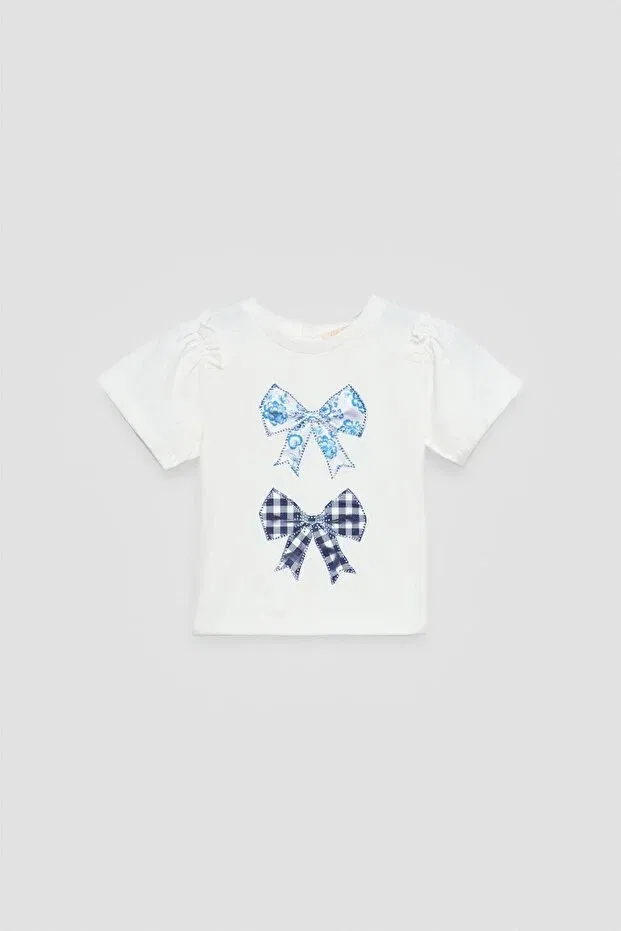 Детское для девочек футболка с коротким рукавом Gb Baby, White