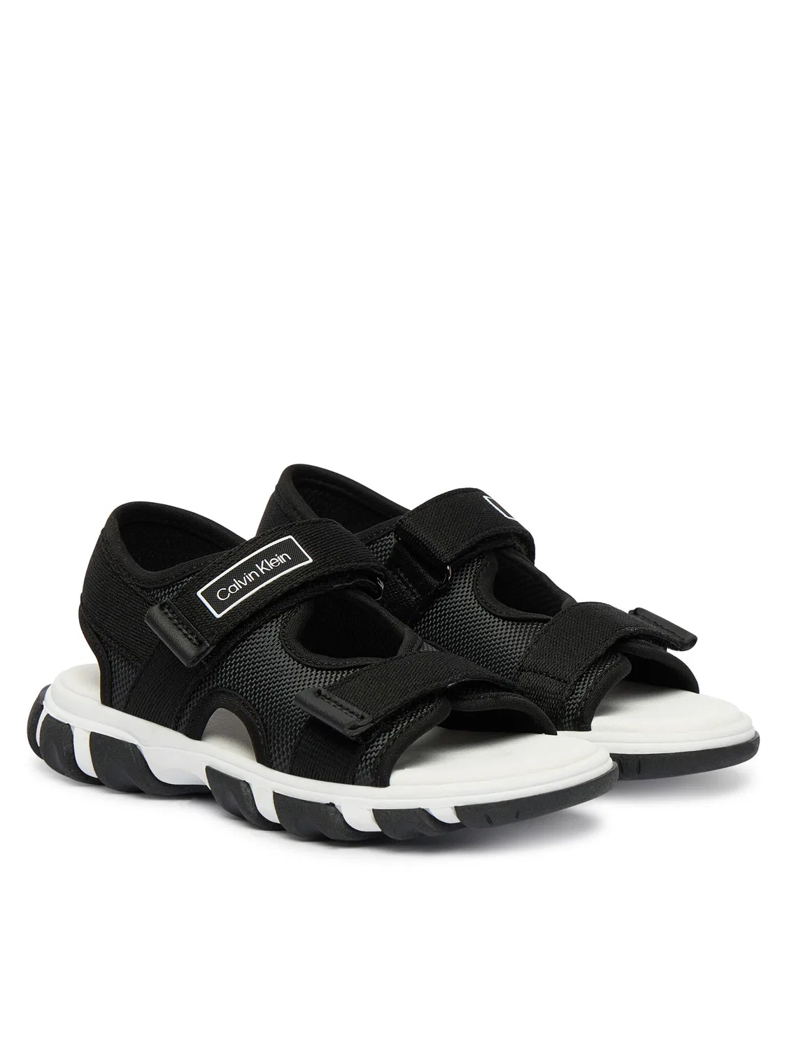 Сандалии для мальчика Velcro Sandal Calvin Klein, черный — фото 2