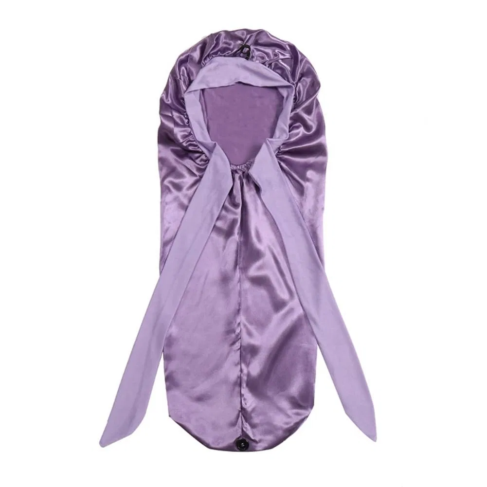 Шапочка для душа Satin+Milchseide, 1 шт, 16x14x6 см, Rauchviolett Okeeyseda