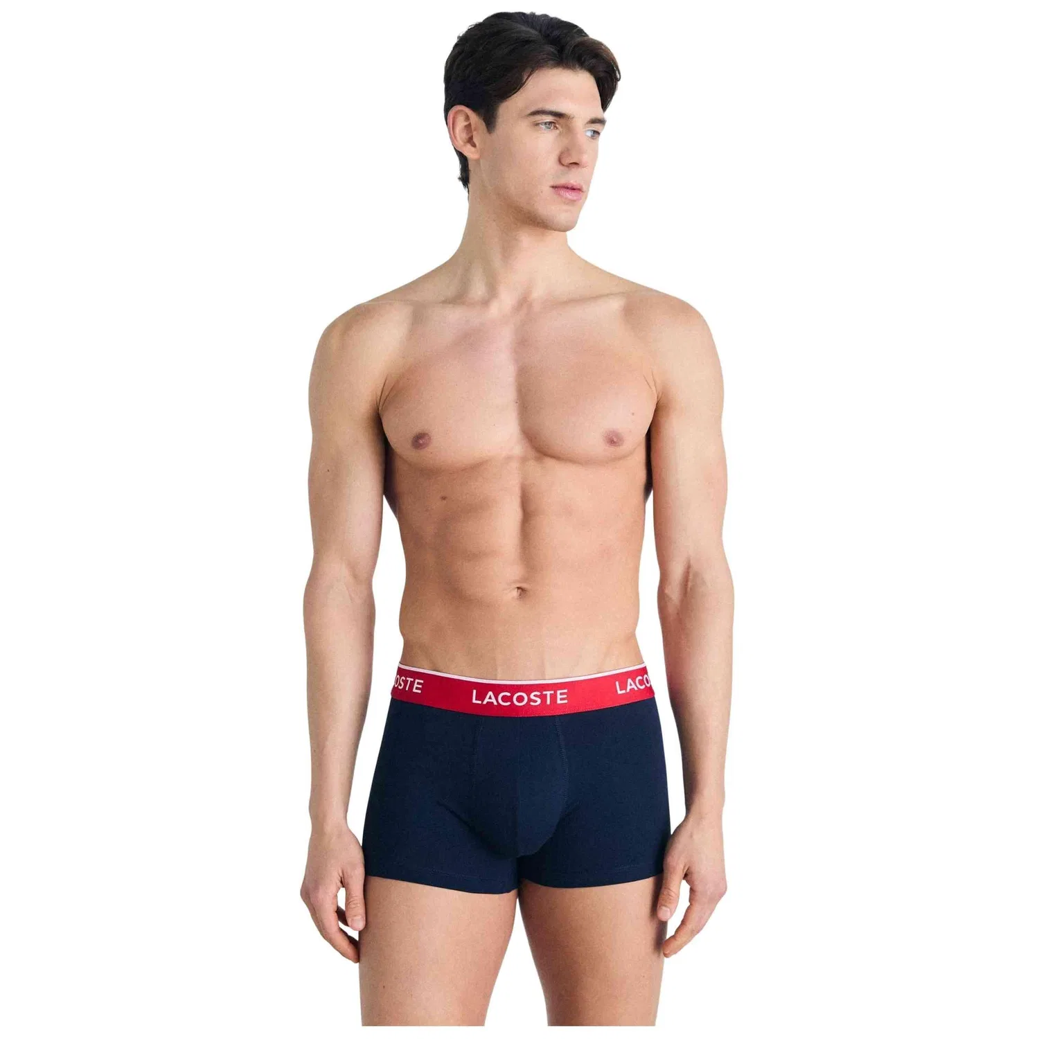 Мужские хлопковые боксеры Lacoste 5H1297HY0, Цвет: BLAU — фото 4